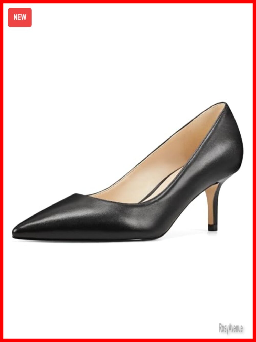 Nine West Arlene Pointed Toe Kitten Heel Pump